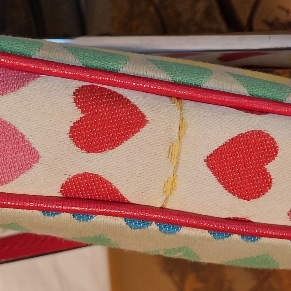 Dooney & Bourke Heart Pattern Multicolor Crossbod… - image 4